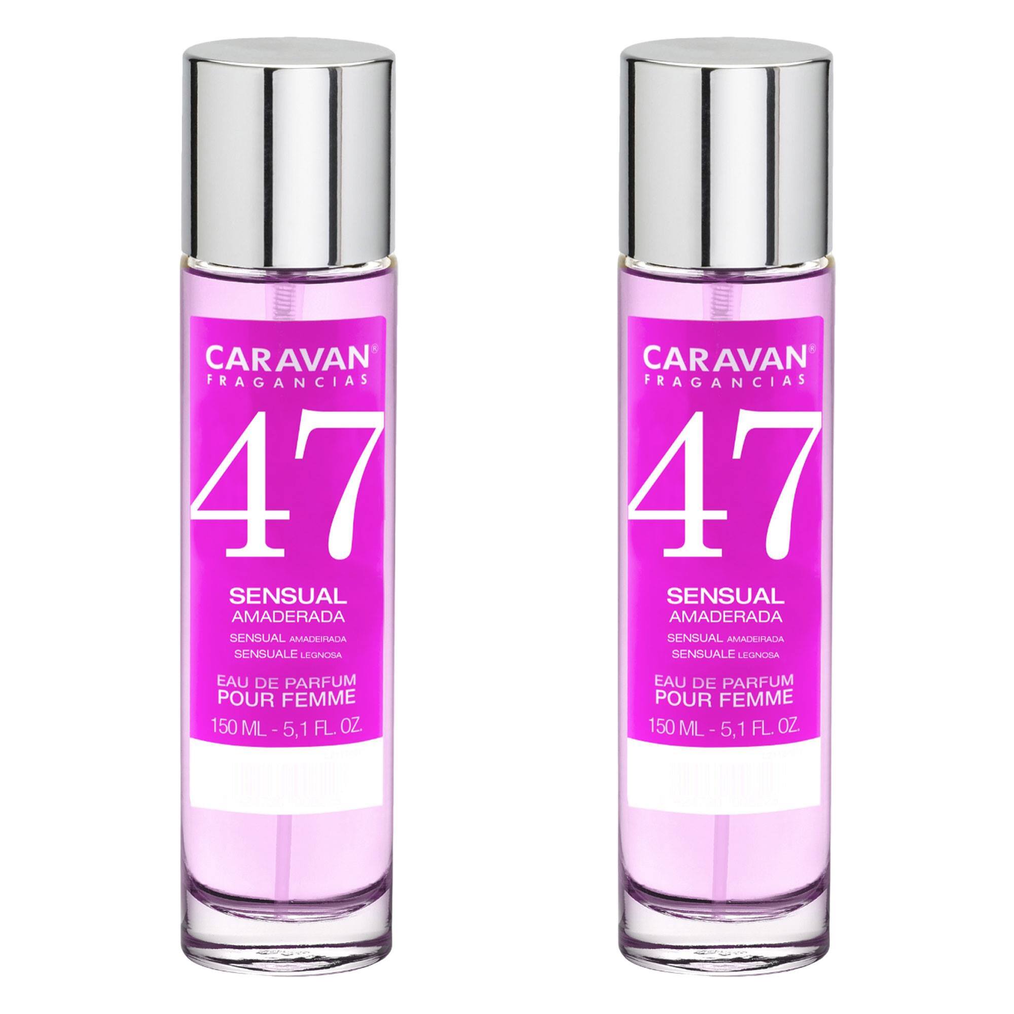 Caravan fragancias - caja de regalo con 2 perfumes nº47 de 150 ml, para mujer