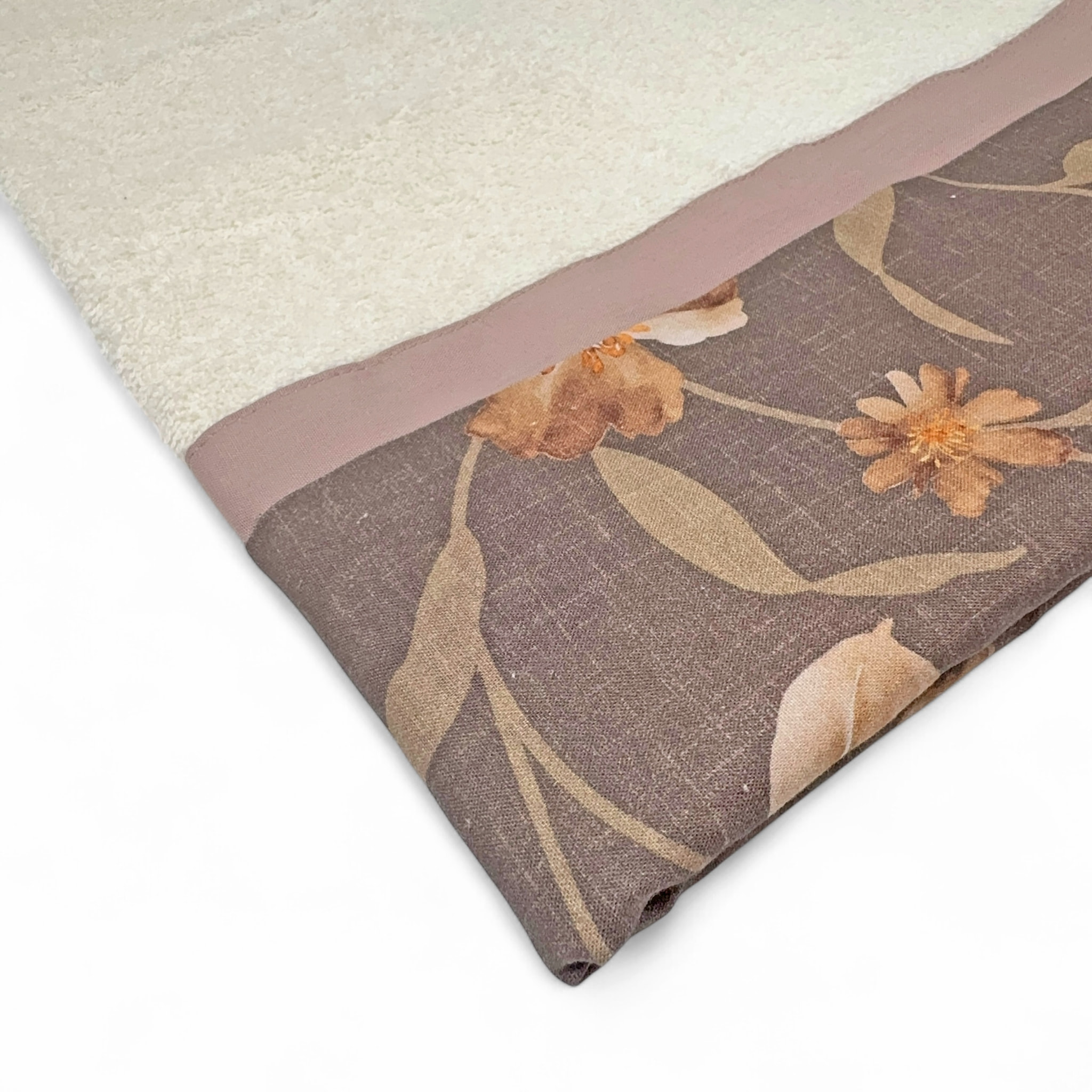 Set Spugna GIGLIOLA 2 Pezzi: Viso+Ospite - Beige - 450 gr/m² - Puro Cotone