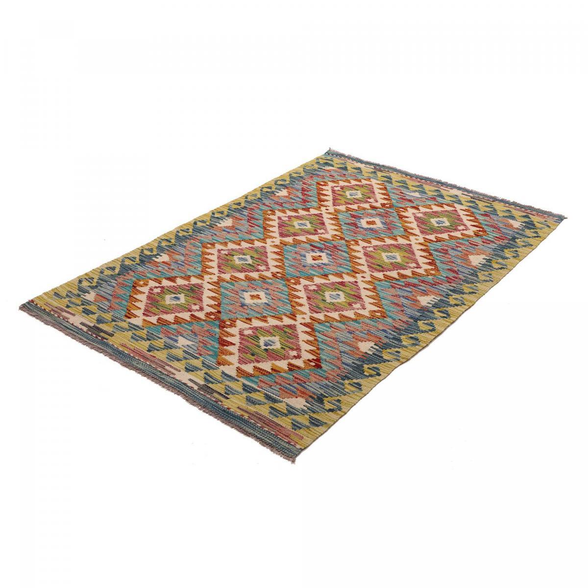 Tapis kilim, motif géométrique authentique, tissé en laine, ZIZUG