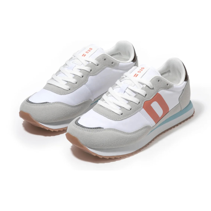 Zapatillas Deportivas Casual Mujer 535 Nylon en Blanco D.Franklin