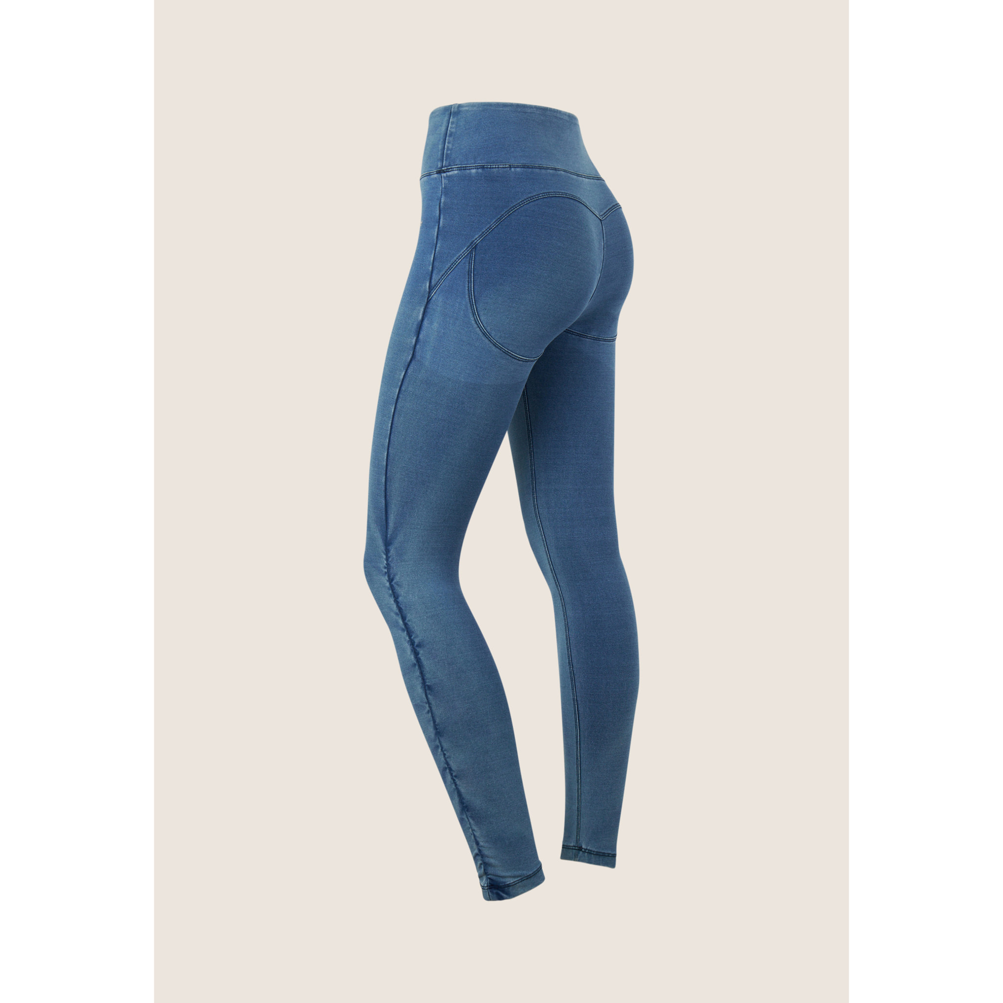Jeggings WR.UP CORE 7/8 con vita alta in jersey denim
