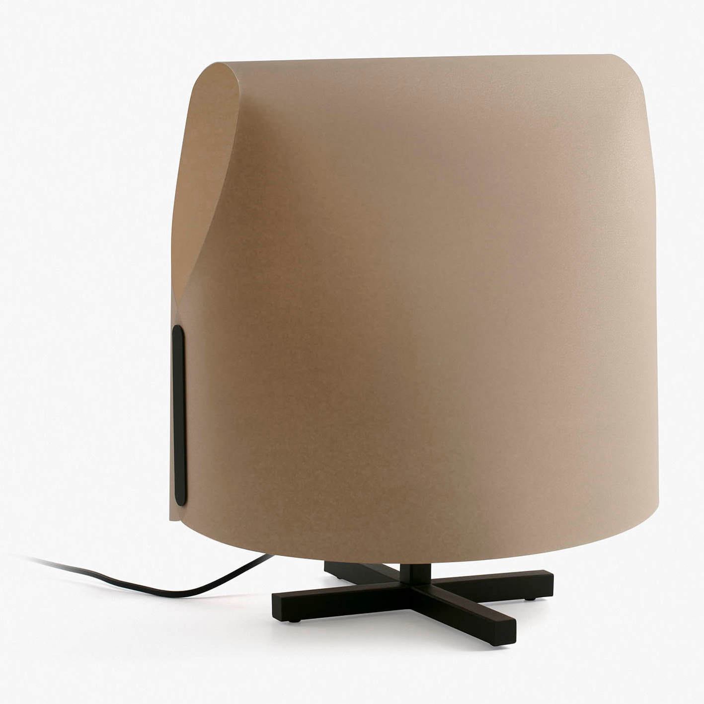 LUANG M Lampe table noire/camel