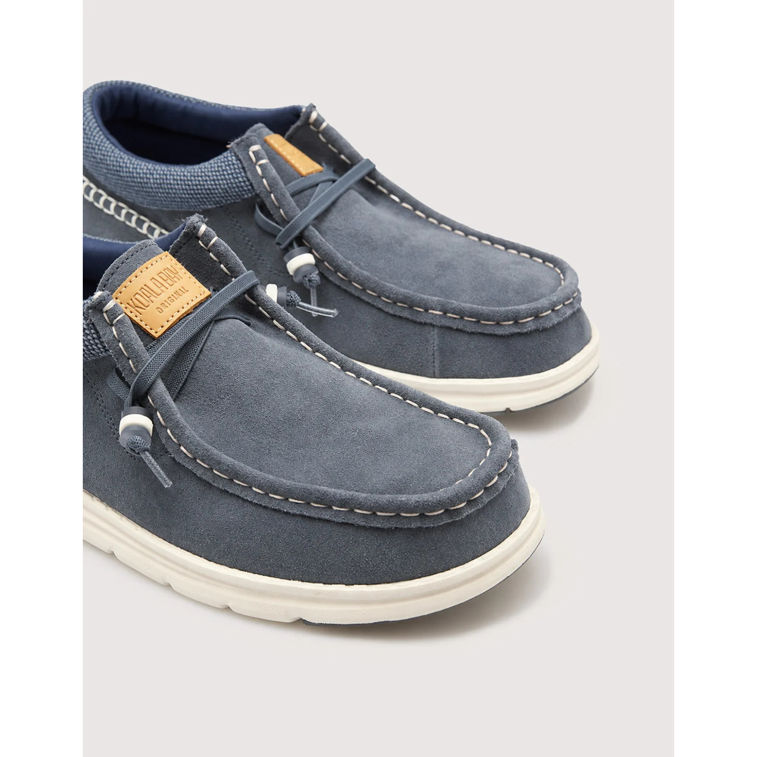 Mocasín Casual Serraje Azul - Yamboo