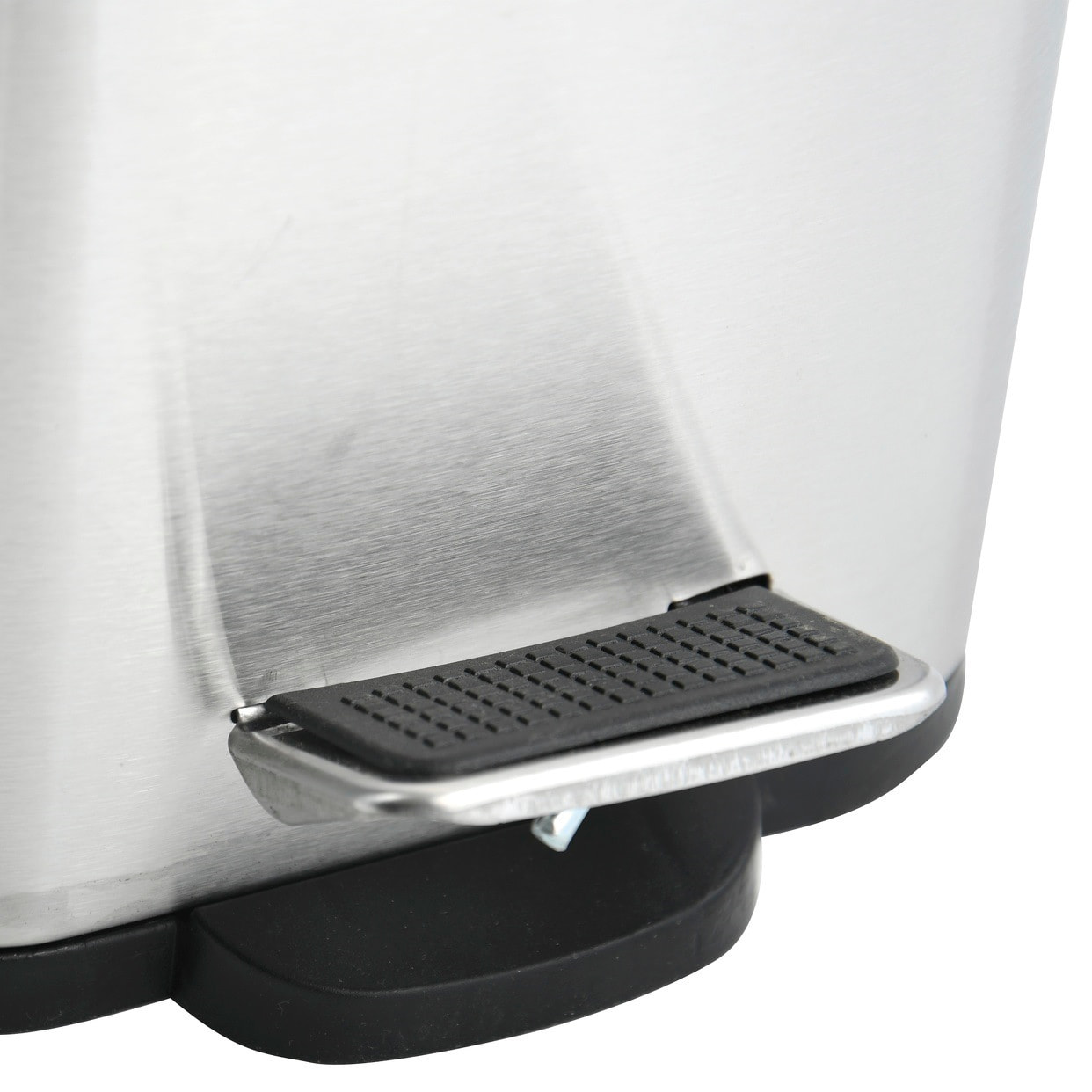 Cubo de basura con pedal ERIK de 5L en color Plateado - 14x28x29cm