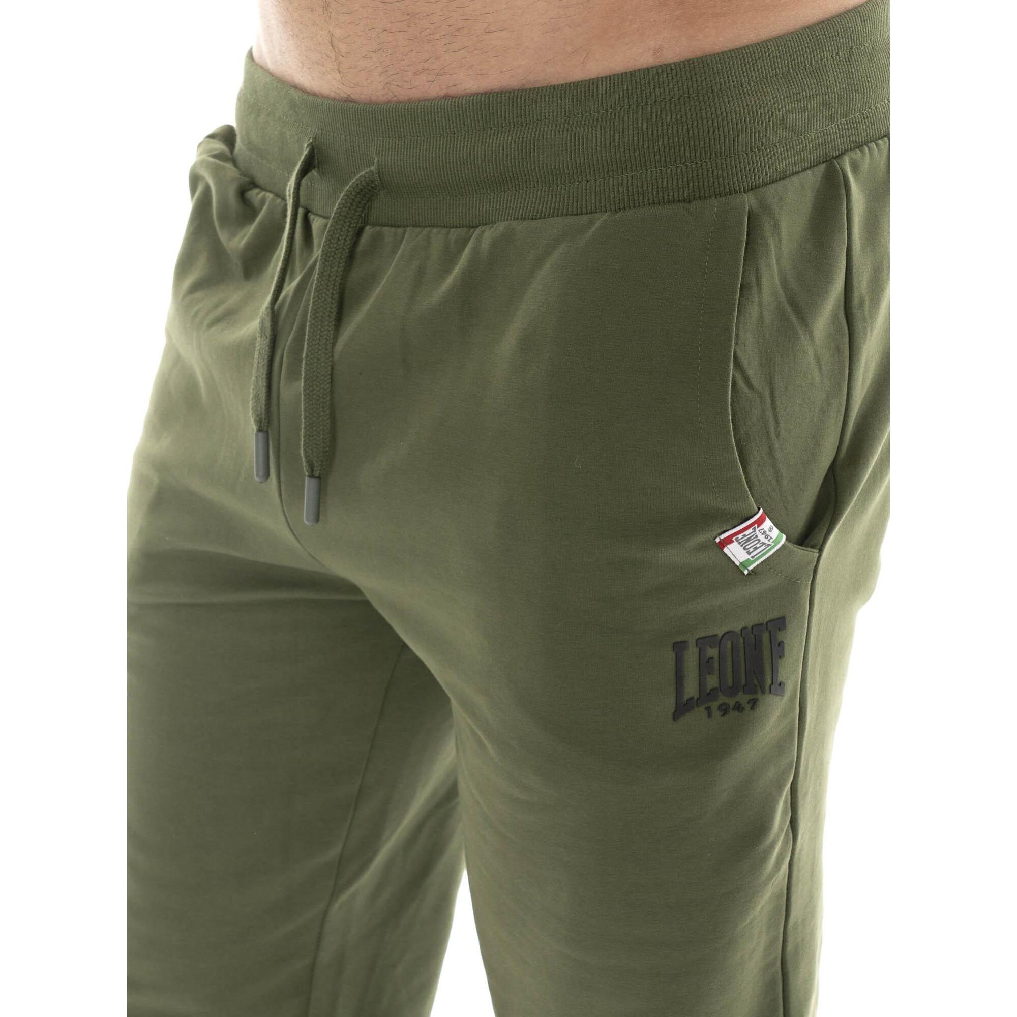 Pantalone sportivo invernale da uomo con polsino con logo piccolo "Basic"