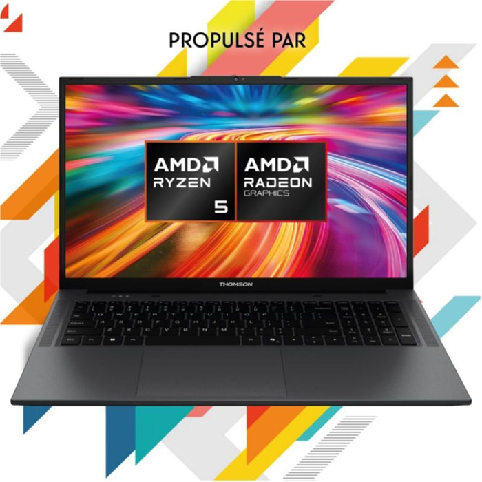 Ordinateur portable THOMSON N17R5-16TU512 17" AMD Ryzen 5 7530U 16 Go RAM DDR4 SSD 512 Go
