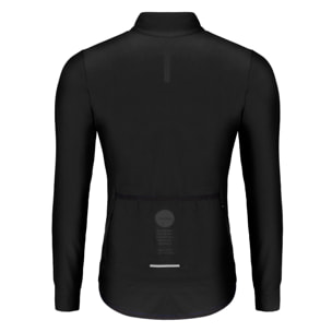 Chaqueta ciclista hombre manga larga negro