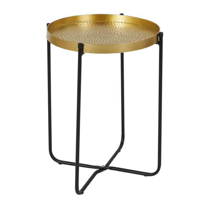 Table D Appoint Metal Martele Alia D35cm