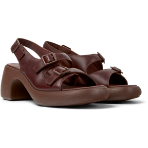 Sandalias - CAMPER Thelma - Marron - Cuero liso
