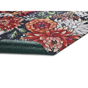 RICCI Alfombra vinílica de cocina dibujos coloreados en multicolor, varias medidas disponibles.