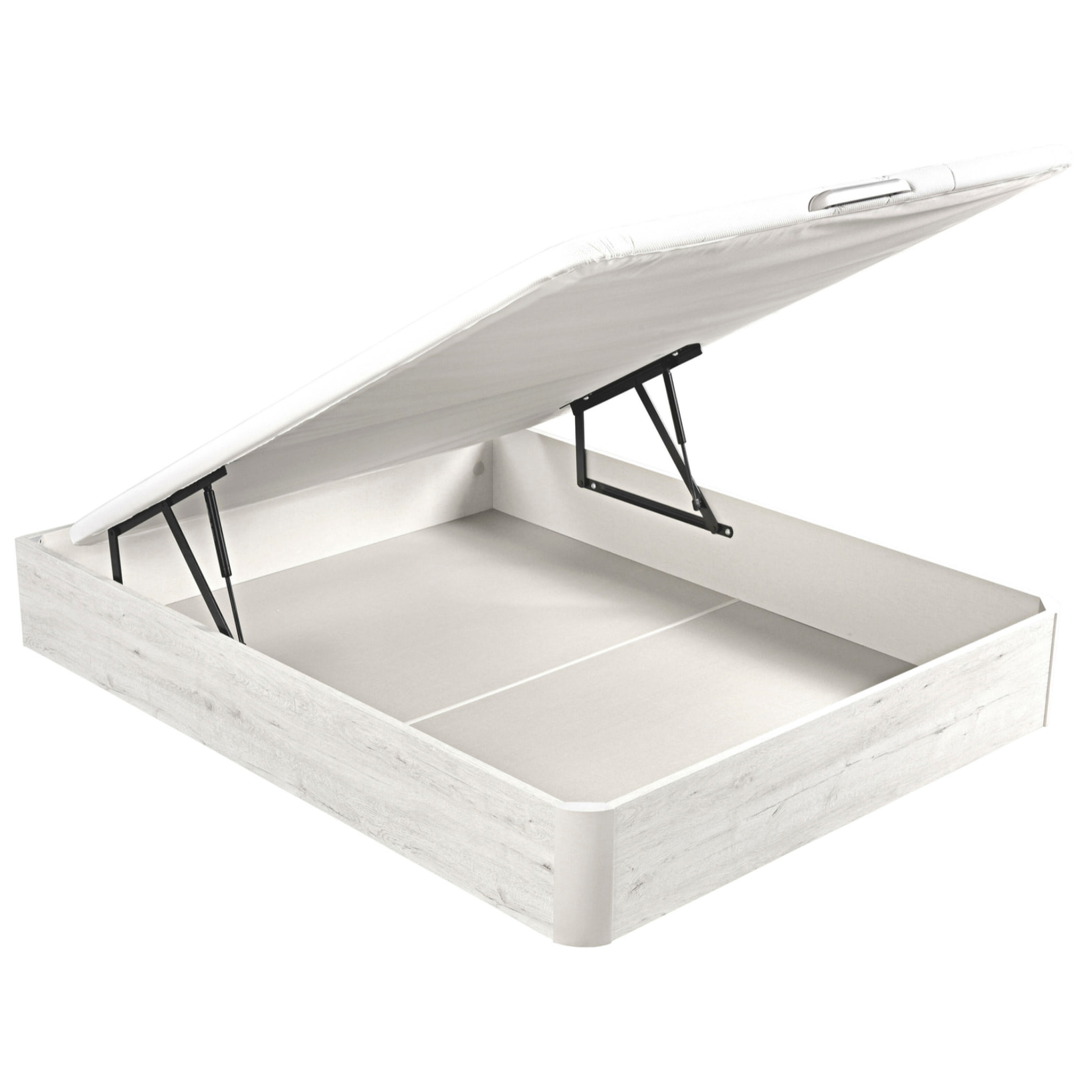 Canapé Abatible 32CM | ENVÍO, MONTAJE Y RECOGIDA ANTIGUO INCLUIDO | Madera | Glaciar | Gran capacidad | Tapa 3D | WHAT THE SLEEP