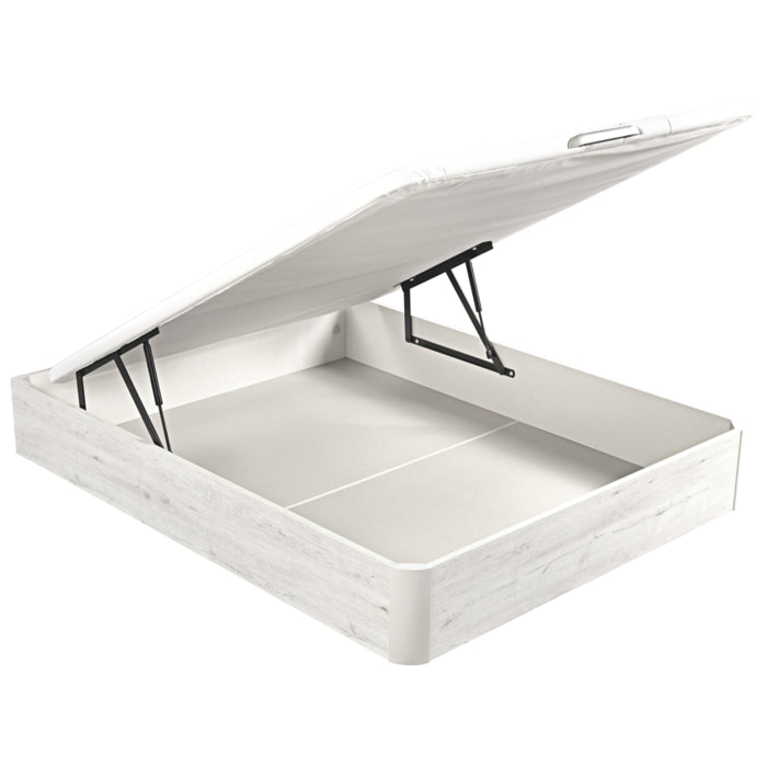 Canapé Abatible 32CM | ENVÍO, MONTAJE Y RECOGIDA ANTIGUO INCLUIDO | Madera | Glaciar | Gran capacidad | Tapa 3D | WHAT THE SLEEP