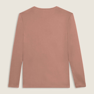 T-shirt comfort manica lunga con retro stampato