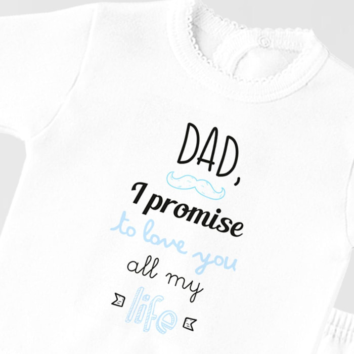 Conj Estampado Frase D Blanco Talla Nac