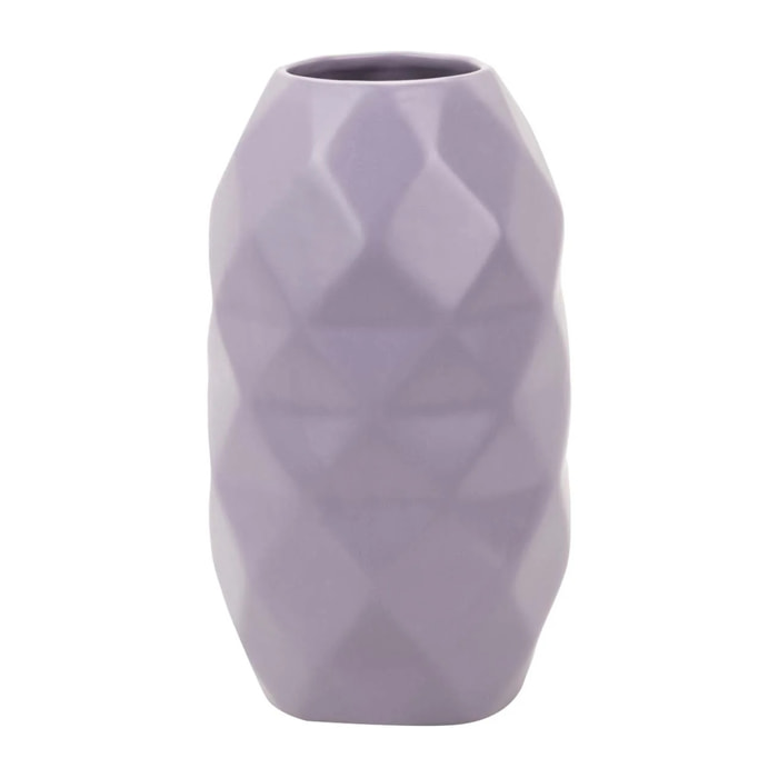 Florero Ceramica Morado Mate 17x17x30 Cm