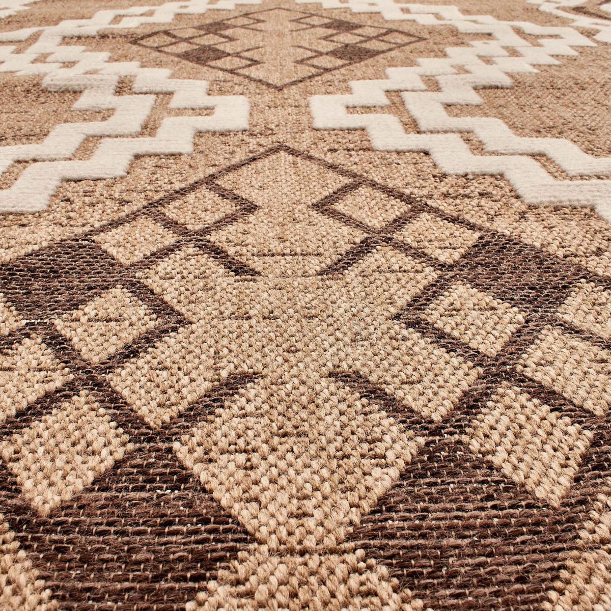 Tapis extérieur tissé kilim rectangle BUTA