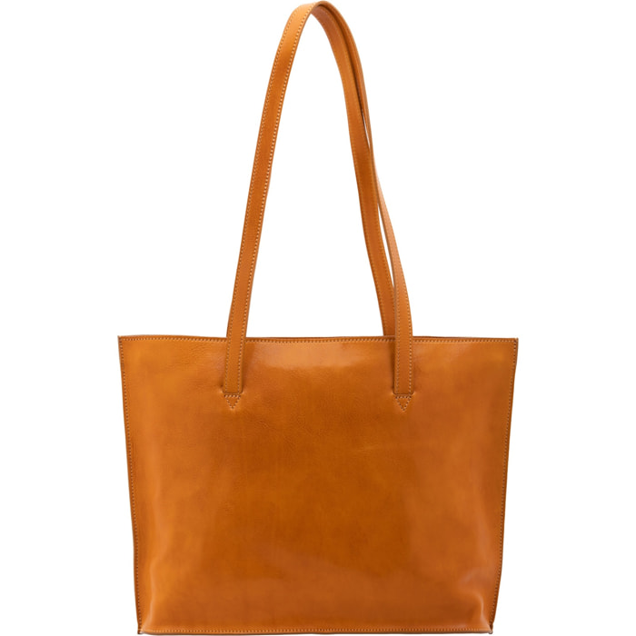 Borsa a spalla da donna - Modello False - 100% pelle - 31.0 x 43.0 x 10.0 cm