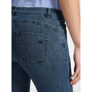 Elena Mirò - Jeans 5 bolsillos kick flare - Azul
