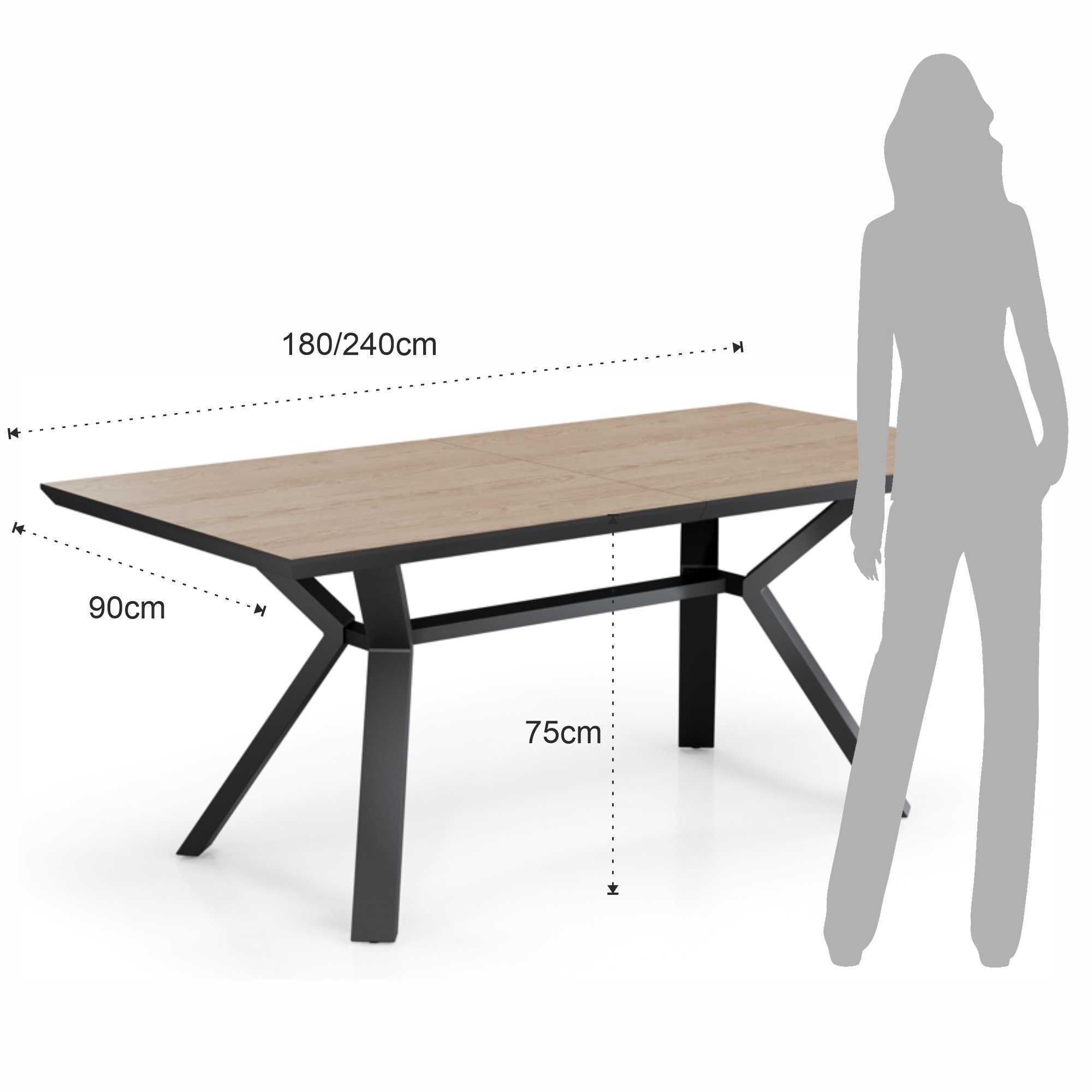 Tomasucci table extensible LOGAN WOOD