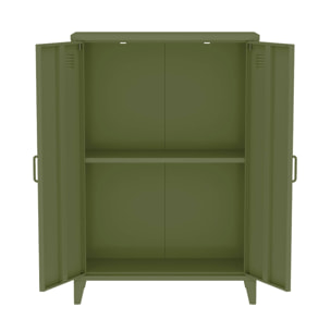 Commode/armoire industrielle métal 2 portes SOHO