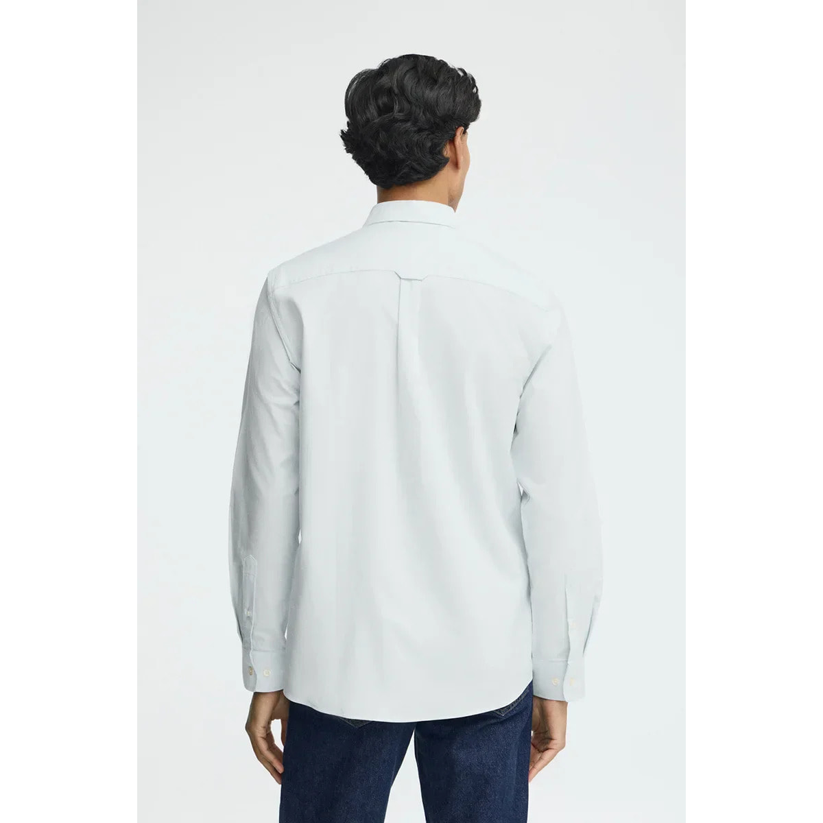 Camicia oxford azzurra regular fit con logo Rigby Go