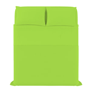 COMPLETO LETTO ELEGANT, 100% Microfibra, No Stiro - VERDE MELA