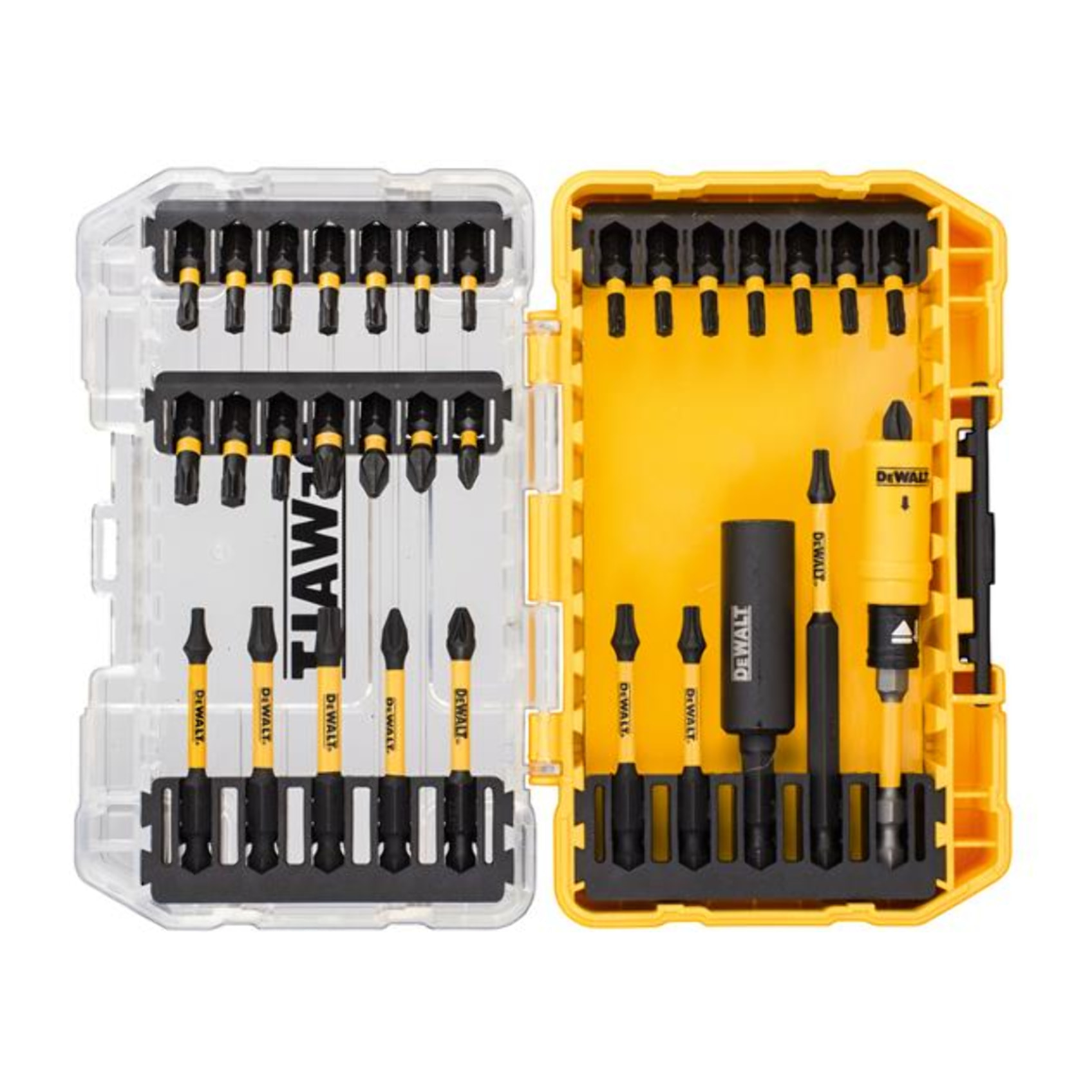 Embout de vissage en coffret Toughcase DEWALT - 32 pièces - Ø 25/57/89 mm - DT70747T-QZ