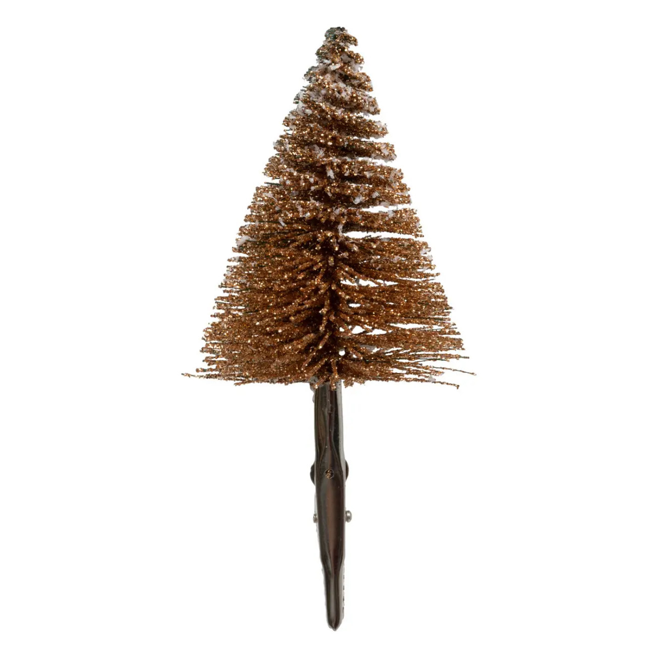 Décoration de sapin sapin x4 marron 15cm
