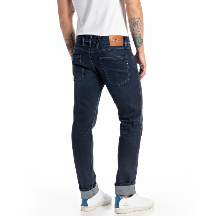 Jeans Rik - slim fit - algodón - azul denim oscuro