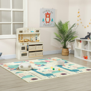 Tapis d'éveil bébé pliable épais réversible en mousse