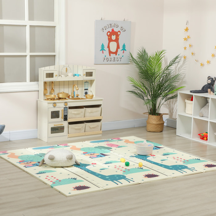 Tapis d'éveil bébé pliable épais réversible en mousse