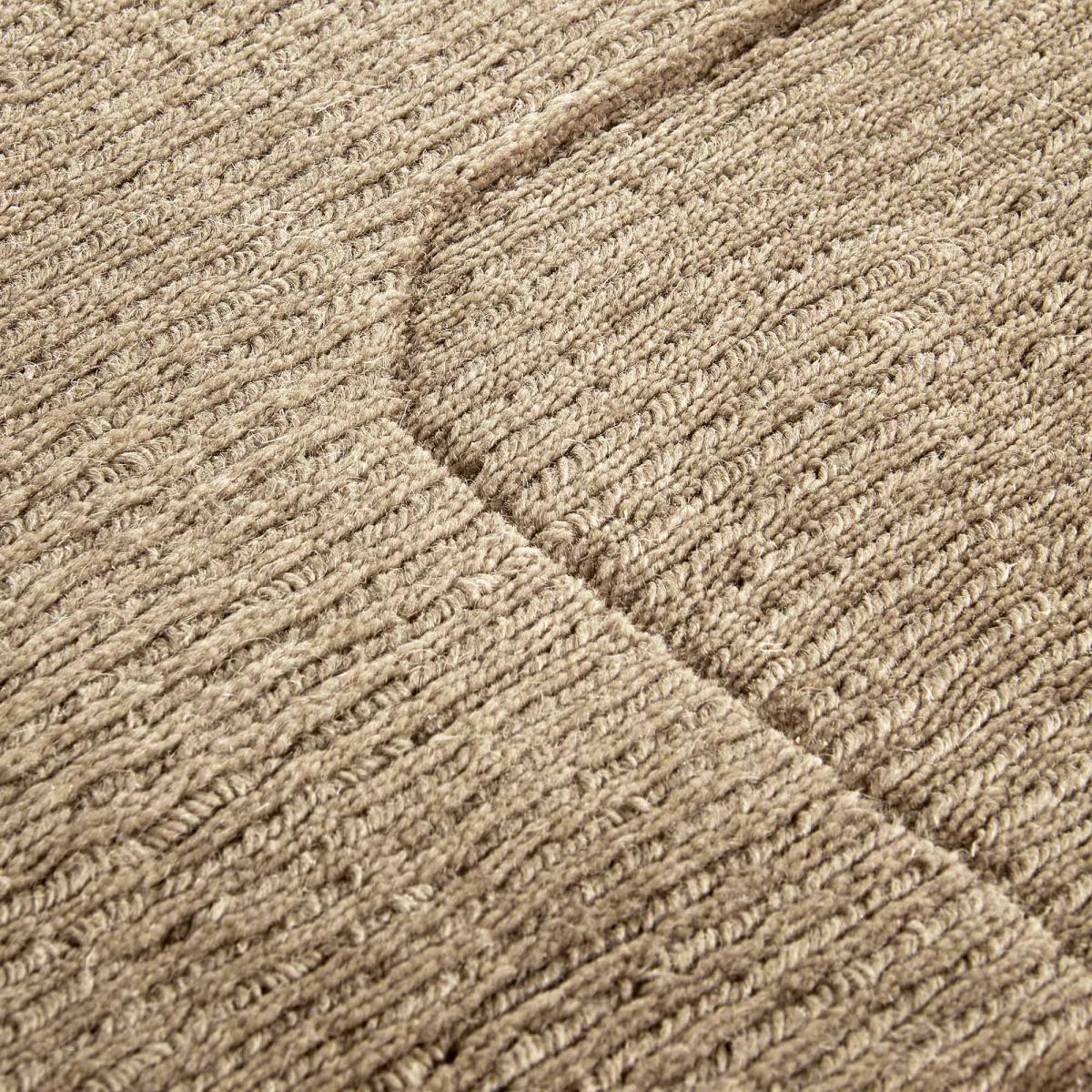 Tapis salon géométrique, laine tissé main, confort authentique