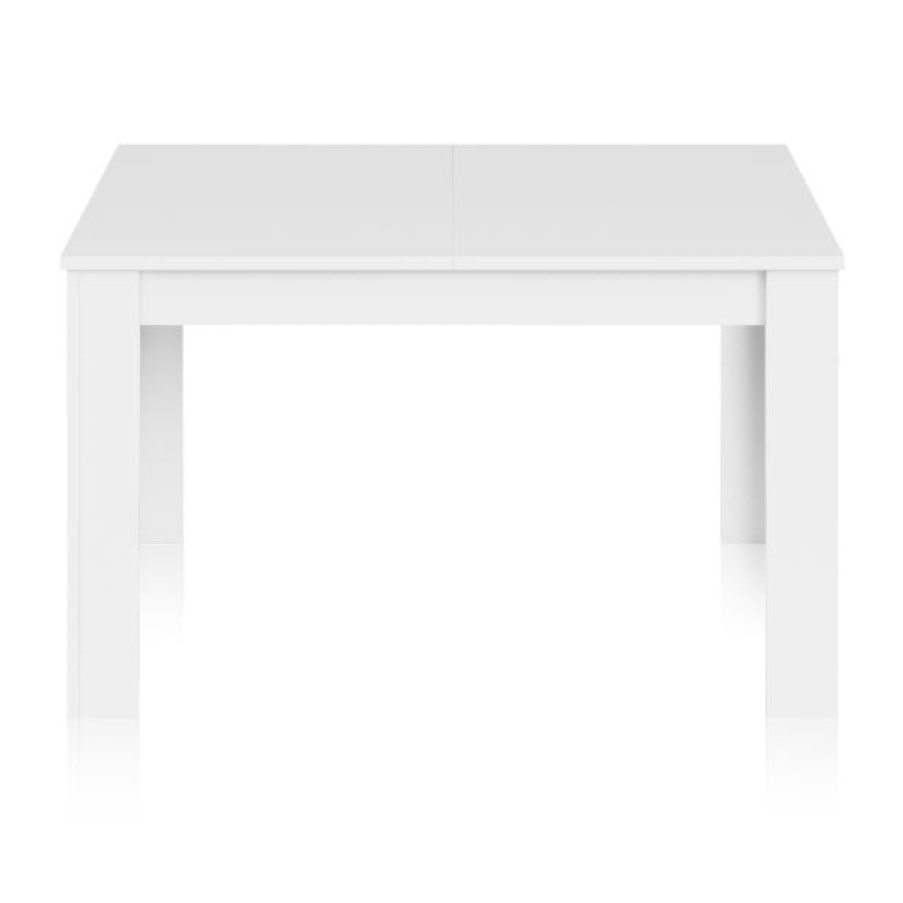 Mesa de comedor extensible Kendra 140 Blanco Artik (Blanco Mate)