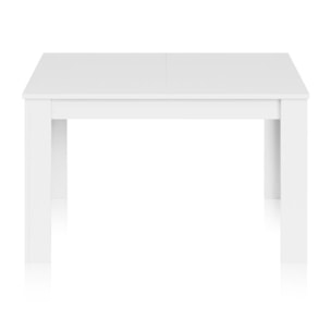 Mesa de comedor extensible Kendra 140 Blanco Artik (Blanco Mate)