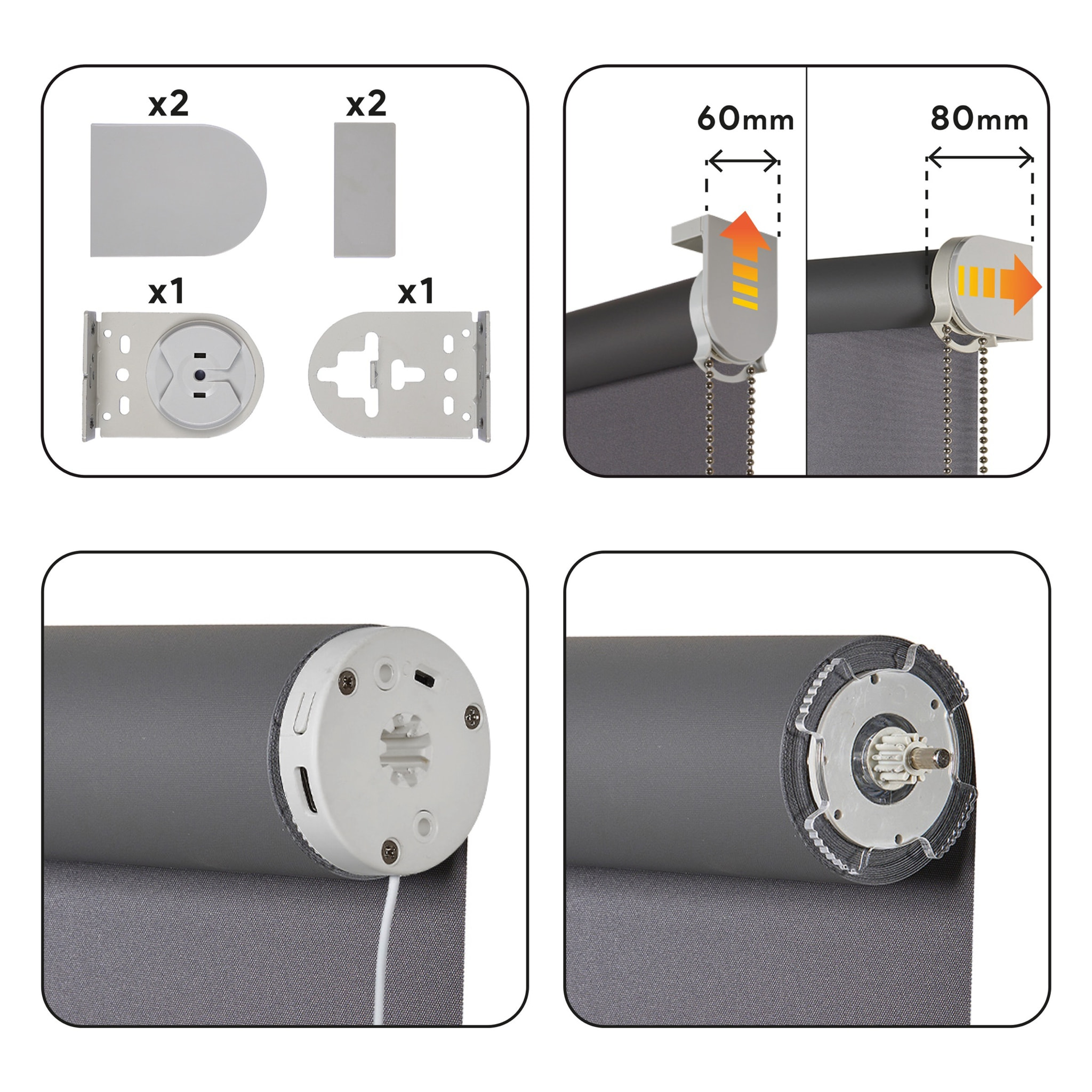 Estor motorizado BLACKOUT PRO Gris