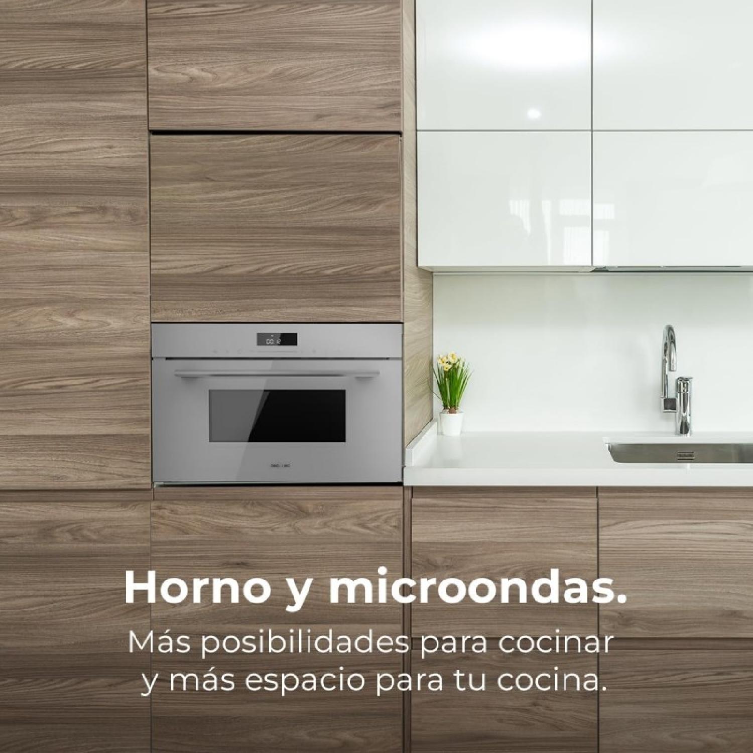 Horno Microondas Integrable 60x45cm Bolero Hexa MW703800 Glass Grey. 1450W, 34L