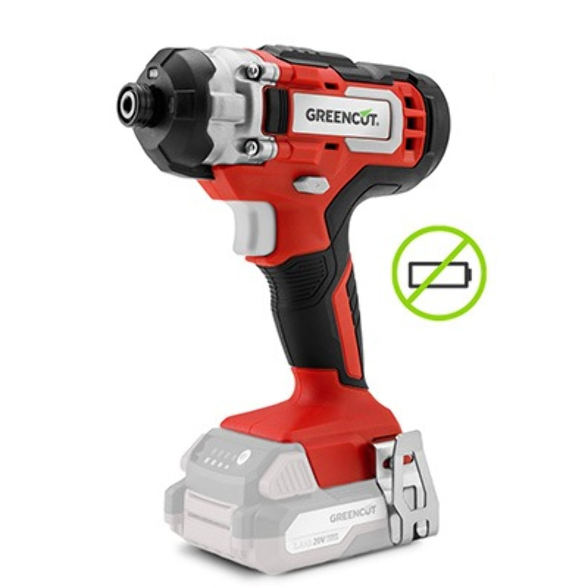 Atornillador de impacto de batería de 20V, velocidad 3500rpm, 130N.m - Greencut ATD200L