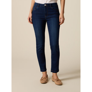 Oltre - Jeans skinny con rivetti decorativi - Blu