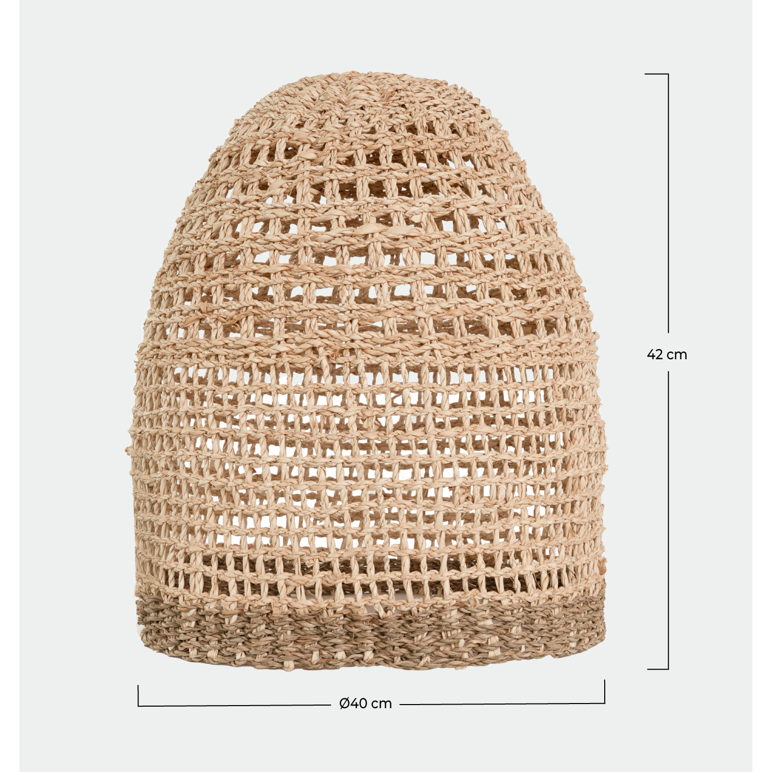 Abat-jour en feuille de palmier et posidonie ∅ 40cm - Biga