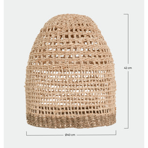 Abat-jour en feuille de palmier et posidonie ∅ 40cm - Biga