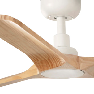 HEYWOOD S Ventilatore a soffitto bianco/pin TUYA