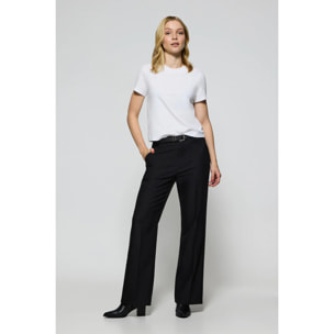 Maglietta Tori bianca con print in gomma Polo Club