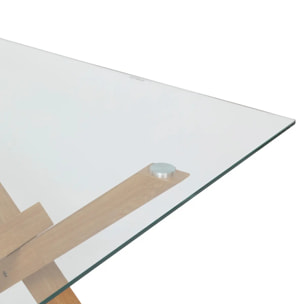 Table à manger "Jorel" marron 180x90x74,5cm