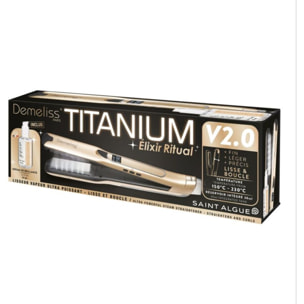 Lisseur vapeur SAINT ALGUE Demeliss Titanium V2 Elixir Ritu