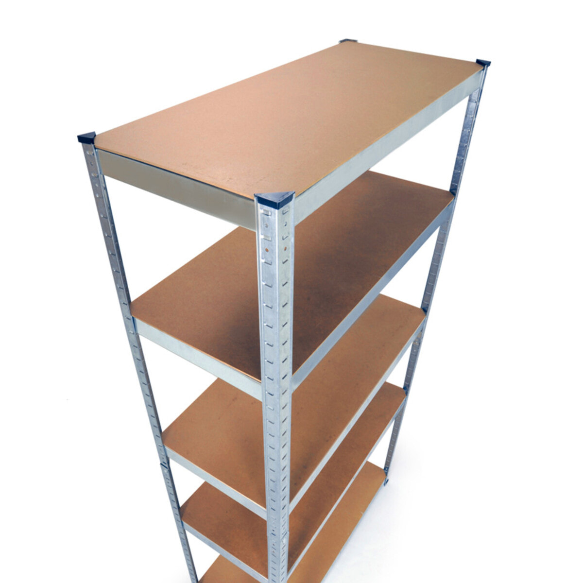 Etagère charge lourde 180cm - Bois aspect vieilli / Noir