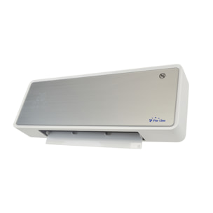 Chauffage soufflant 2000 W façade en verre argenté télécommande et minuterie