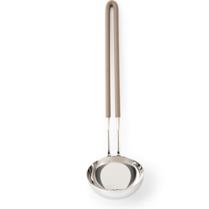 Set 5 Ustensiles de Cuisine Excelsa – Hip Hop, Acier et Silicone Gris Tourterelle