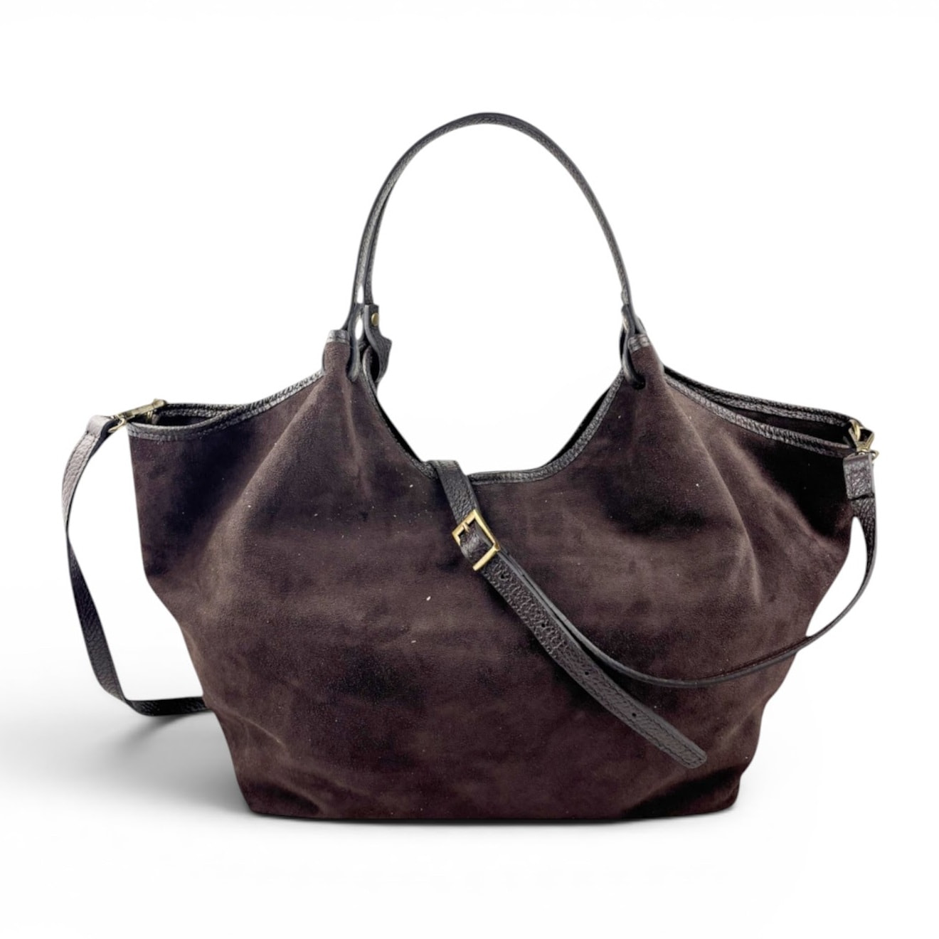 Borsa a Spalla Cheval Firenze Madera Suede Testa di Moro