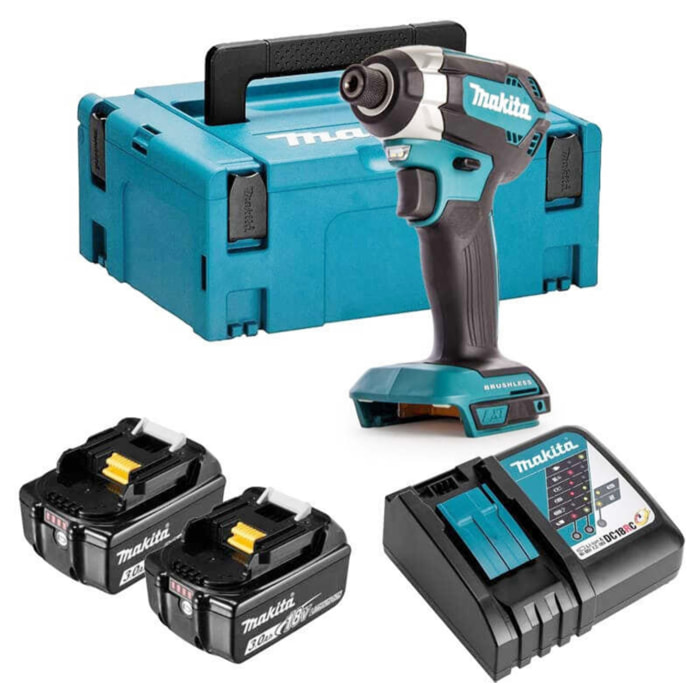 MAKITA 18V 3.0Ah Impact Driver - 2 Baterías, cargador, maletín - DTD153RFJ