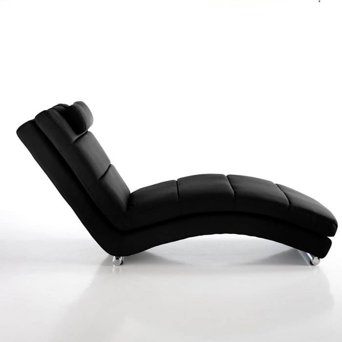 TOMASUCCI chaise longue SOFIA BLACK Nero